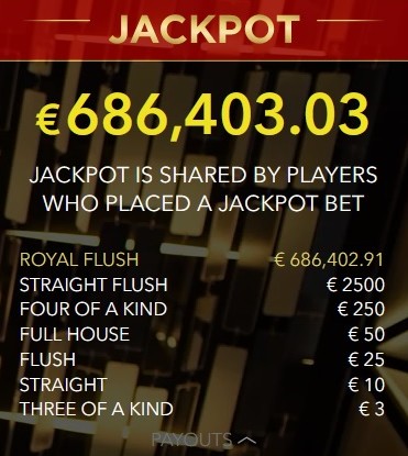 Jackpot Stud Poker