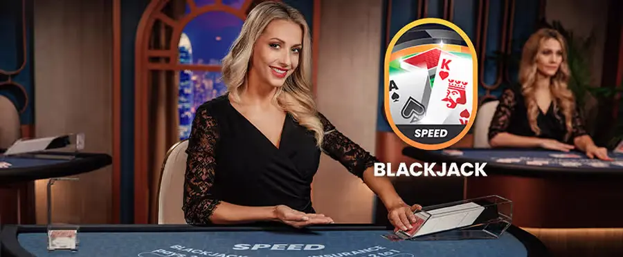 live blackjack varianten: speed blackjack van OnAir