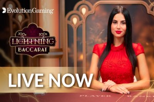 Live Lightning Baccarat Evolution Gaming