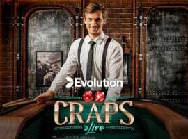 Live Craps dobbelspel Evolution